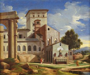 Paisaje italiano de Pierre Lemaire